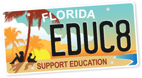 Floirda's Support Education specialty tag, $20 goes to local schools